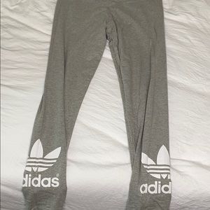 Grey adidas leggings